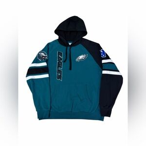 Starter Philadelphia Eagles Hooded Sweatshirt Mens Large Two Tone NFL